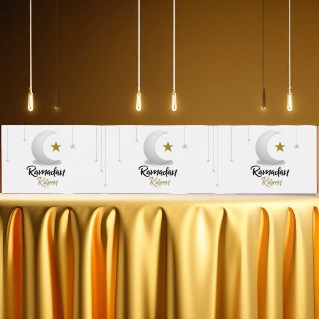  Ramadan Kareem Crescent Design - Islamic Mubarak  Water Bottle Label (Creator Uploaded)