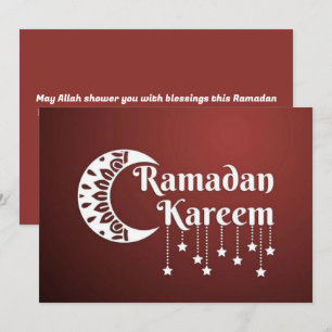 Ramadan Kareem Crescent Holiday Card