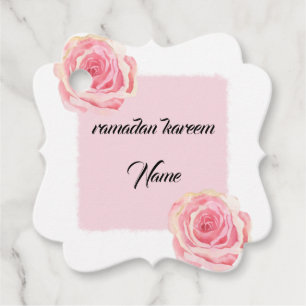 ramadan kareem custom favor tag