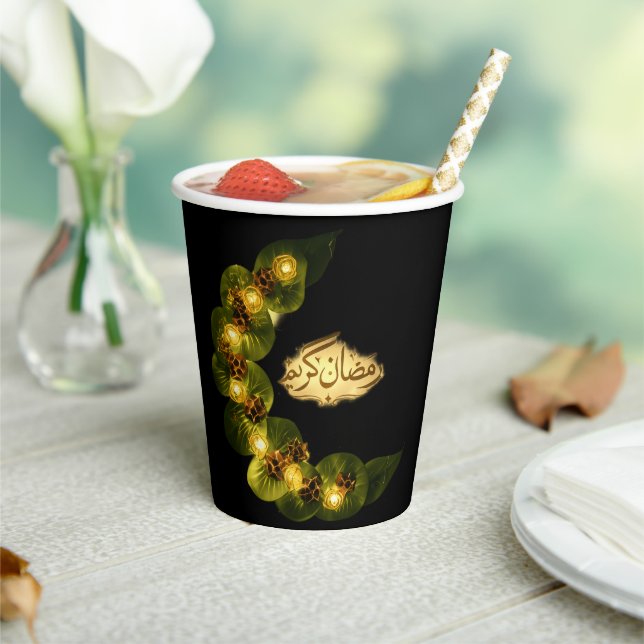  RAMADAN KAREEM  DECOR RAMADAN MUBARAK PAPER CUPS (Insitu)