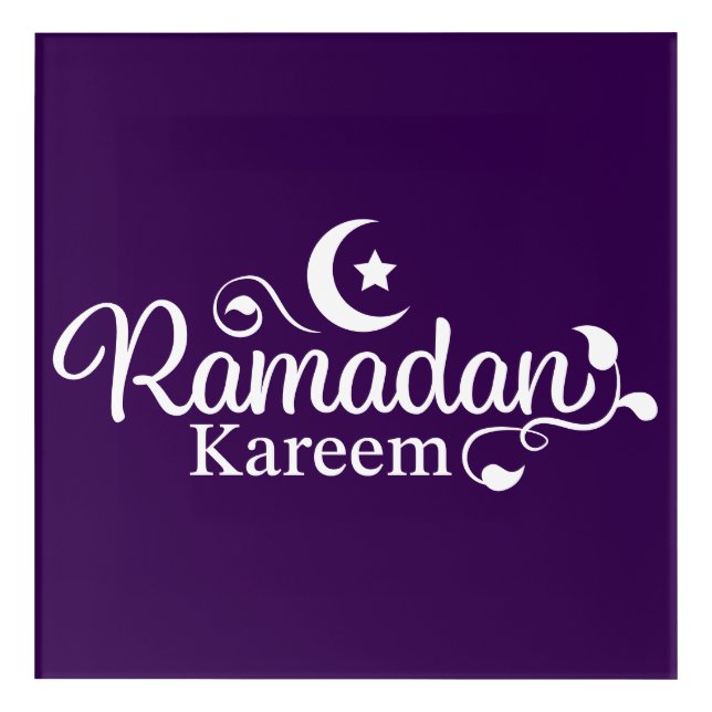 Ramadan Kareem Decorative Acrylic Print (Front)