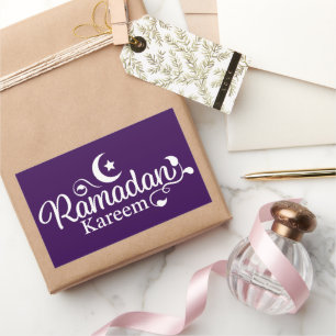 Ramadan Kareem Decorative Rectangular Sticker
