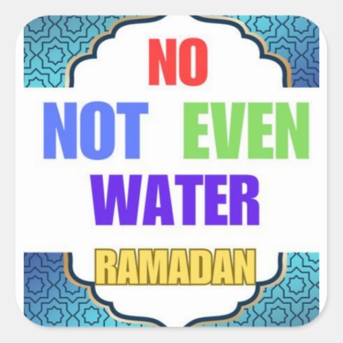 Ramadan Kareem _Eid Mubarak _ Happy Eid Square Sticker
