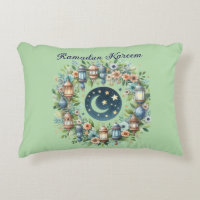 Ramadan Kareem & Eid Mubarak Islamic Accent Pillow