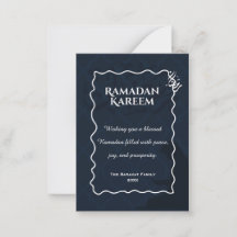 Ramadan Kareem Elegant Islamic Greeting Card