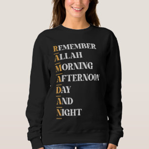 Ramadan Kareem Fasting Fast Islam Muslim Men Sweatshirt