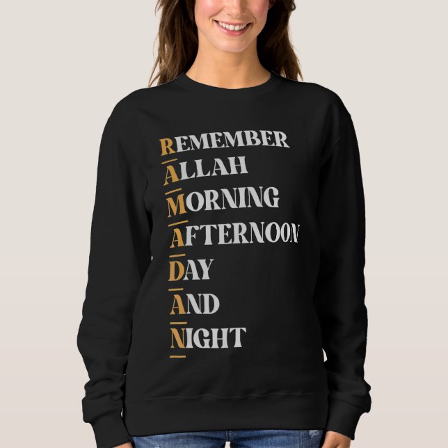 Ramadan Kareem Fasting Fast Islam Muslim Men Sweatshirt (Front)