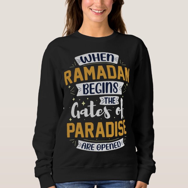 Ramadan Kareem Fasting  For Muslim Islamic  Idea Sweatshirt (Front)