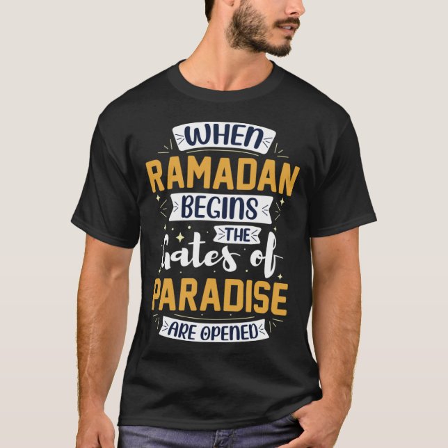 Ramadan Kareem Fasting  For Muslim Islamic  Idea T-Shirt (Front)