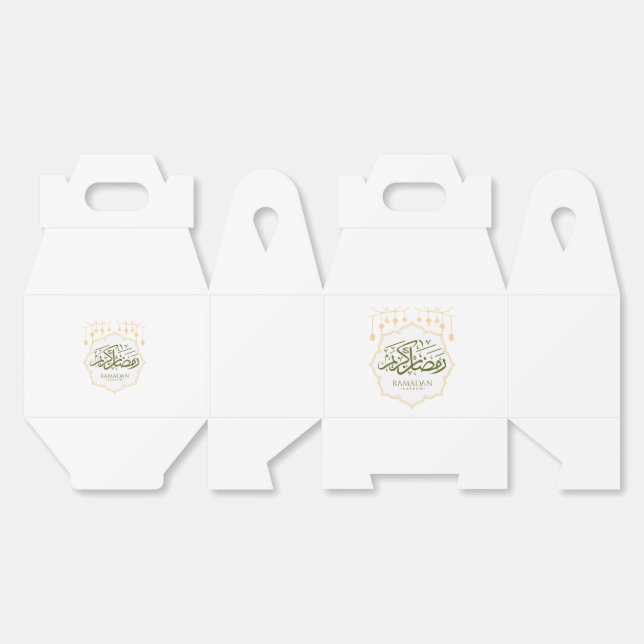 Ramadan Kareem Favor Boxes (Unfolded)