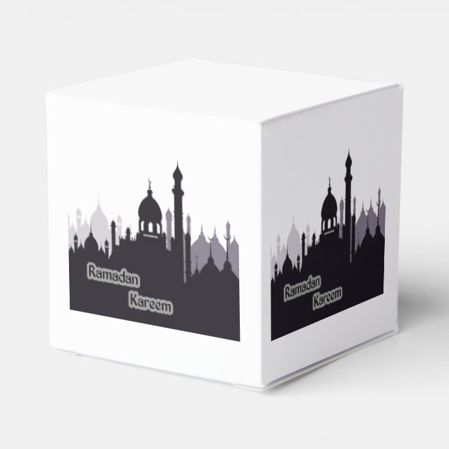 ramadan kareem favor tags favor box (Back Side)