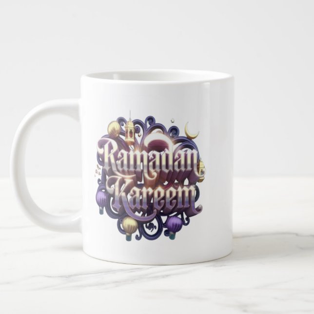 Ramadan Kareem Giant Coffee Mug (Left)