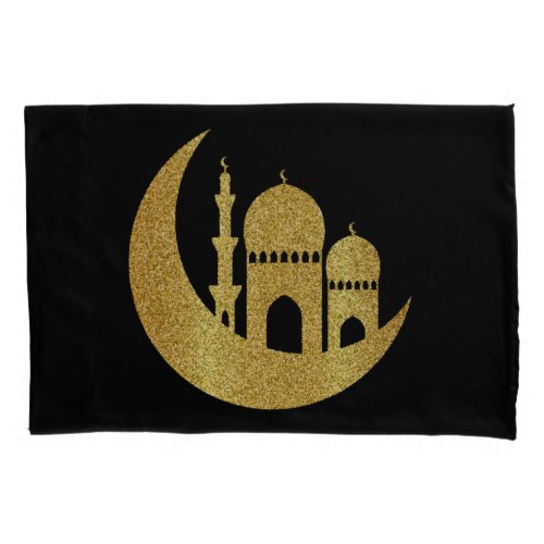 Ramadan Kareem Golden Helal   Pillow Case