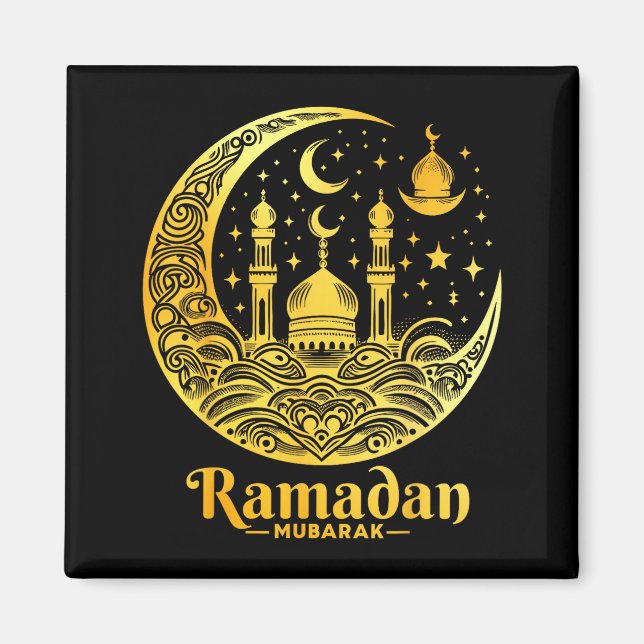 Ramadan Kareem Happy Fasting Ramadan Mubarak Islam Magnet (Front)