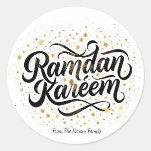 Ramadan Kareem holiday Classic Round Sticker