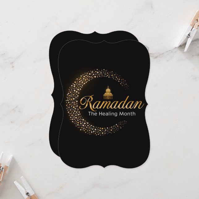 Ramadan Kareem holiday Personalized Card (Front/Back In Situ)