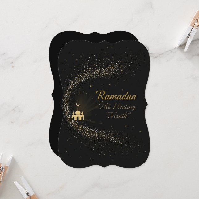 Ramadan Kareem holiday Personalized Card (Front/Back In Situ)