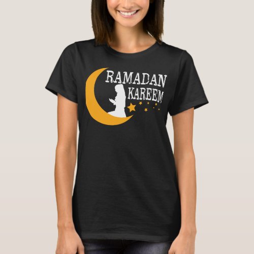 Ramadan Kareem Holy Month Hijab Girl Islamic T_Shirt