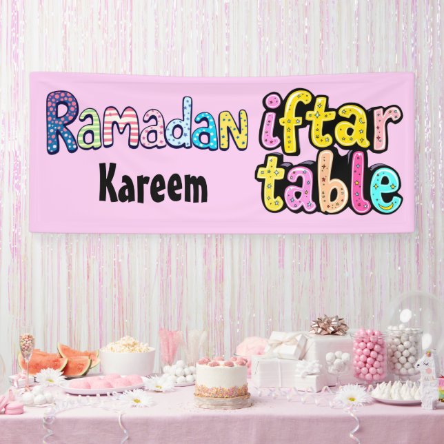 Ramadan Kareem - Iftar table Banner (Party)