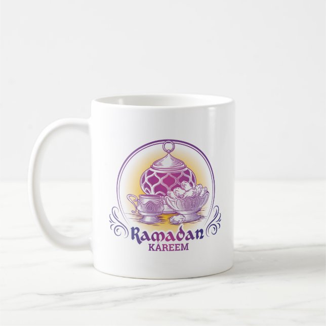 Ramadan Kareem Illustration Coffee Mug (Left)