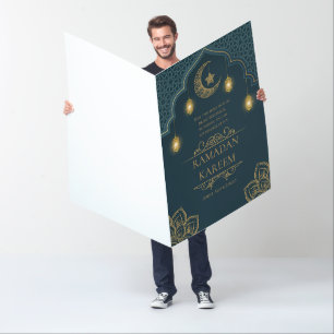 Ramadan Kareem Islamic Holy Month Big Greeting Card