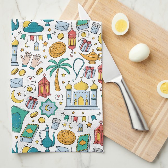 Ramadan Kareem  Kitchen Towel (Quarter Fold)