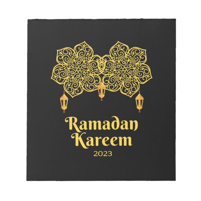 Ramadan Kareem Meaning - Eid Mubarak 2023   Notepad (Front)
