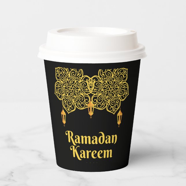 Ramadan Kareem Meaning - Eid Mubarak 2026   Paper Cups (Front)
