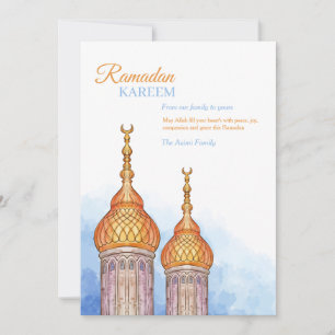 Ramadan Kareem Mosque Holiday Card