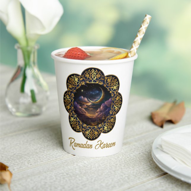 RAMADAN KAREEM MUBARAK 2026 EID MUBARAK  PAPER CUPS (Insitu)