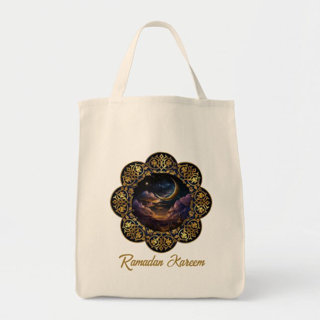 RAMADAN KAREEM MUBARAK 2026 EID MUBARAK  TOTE BAG (Front)