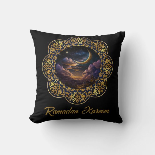 RAMADAN KAREEM MUBARAK 2026  THROW PILLOW (Front)