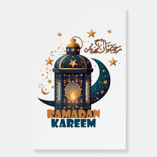 Ramadan Kareem Mubarak Lantern ramadan 2024  Foam Board