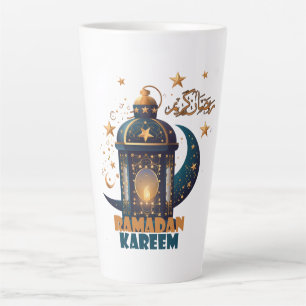 Ramadan Kareem Mubarak Lantern ramadan 2024 Latte Mug