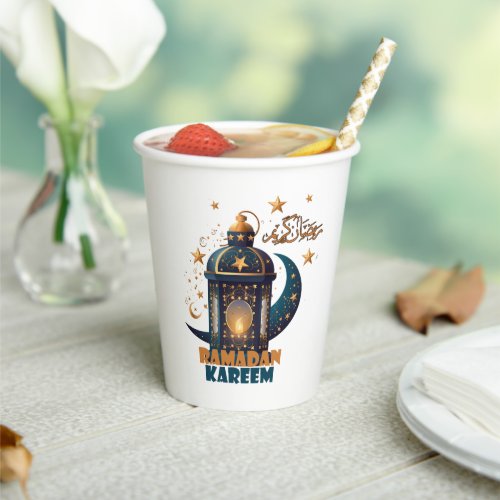 Ramadan Kareem Mubarak Lantern ramadan 2024  Paper Cups