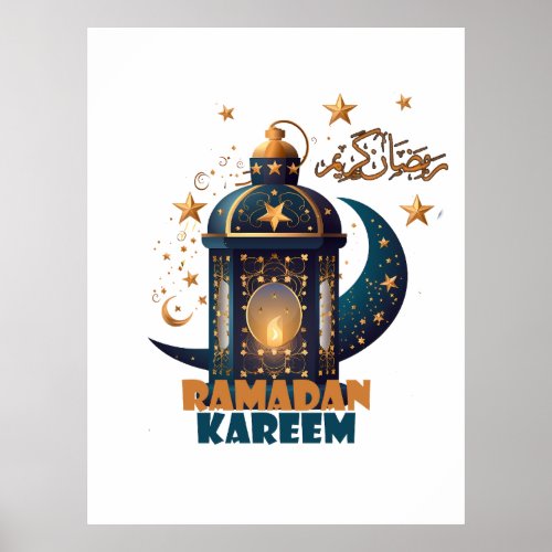 Ramadan Kareem Mubarak Lantern ramadan 2024  Poster