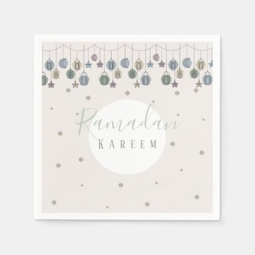 Ramadan kareem napkins to celebrate the holy month
