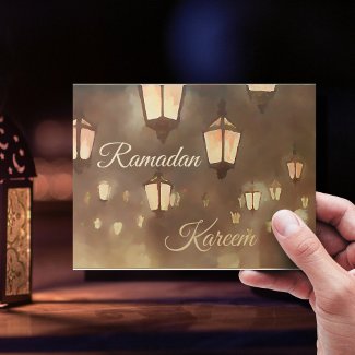 Ramadan Kareem -  painting with lamps