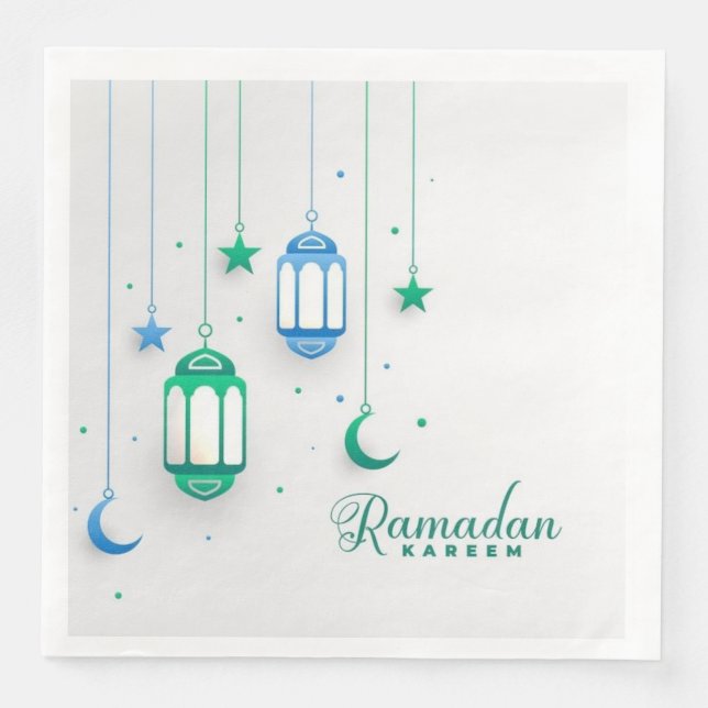 RAMADAN KAREEM PAPER DINNER NAPKINS (Front)