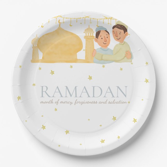 Ramadan Kareem paper plates (Front)