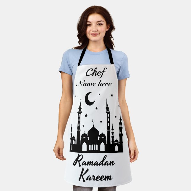 Ramadan Kareem - Personalized Chef Name Apron (Worn)
