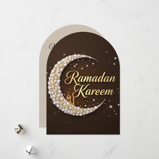 Ramadan Kareem Personalized Holiday  Card (Front/Back In Situ)