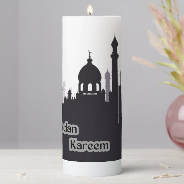 ramadan kareem pillar candle (In Situ)