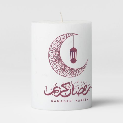 Ramadan Kareem Pillar Candle