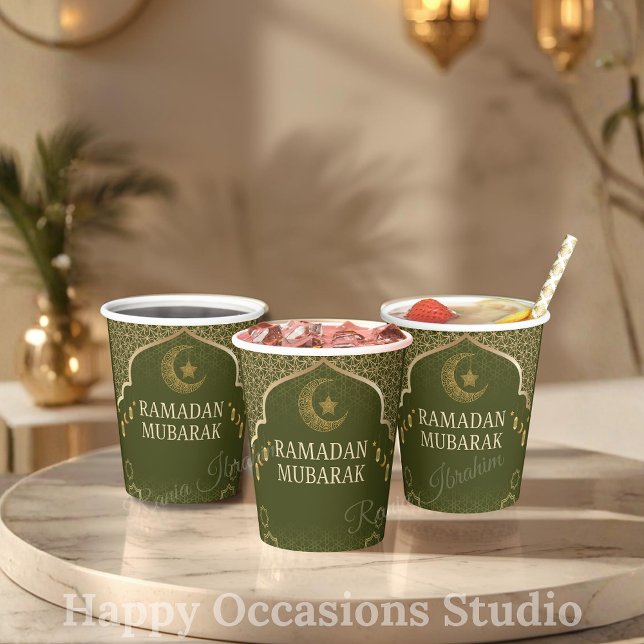 Ramadan Kareem Ramadan Mubarak Paper Cups (Creator Uploaded)
