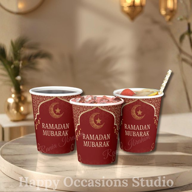 Ramadan Kareem Ramadan Mubarak Paper Cups (Creator Uploaded)