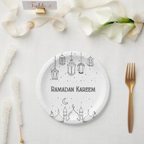 Ramadan Kareem Ramadan Mubarak  Paper Plates