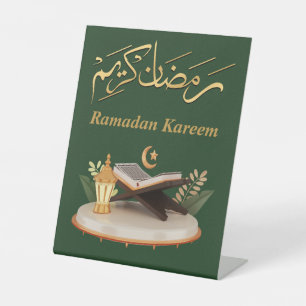 Ramadan Kareem Ramadan Mubarak Pedestal Sign
