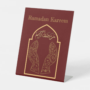 Ramadan Kareem Ramadan Mubarak Pedestal Sign