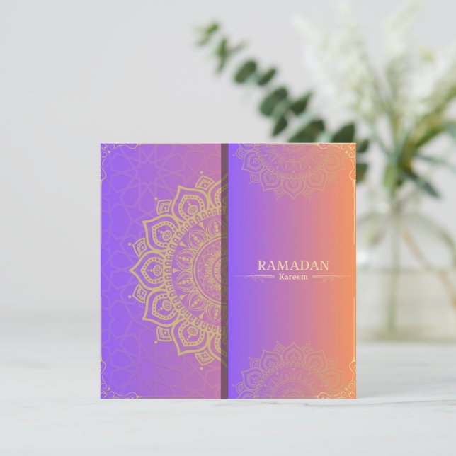 ramadan kareem ramadan wishes holiday card (Standing Front)
